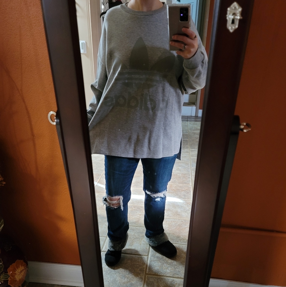 Oversized Adidas Trefoil Tunic Sweatshirt - Picture 7 of 7